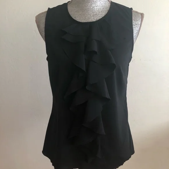 Spense sleeveless open back ruffle in front size medium - Picture 1 of 6
